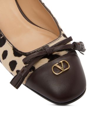 Women's VLogo Valet Du Roi Calf Hair Ballet Flats