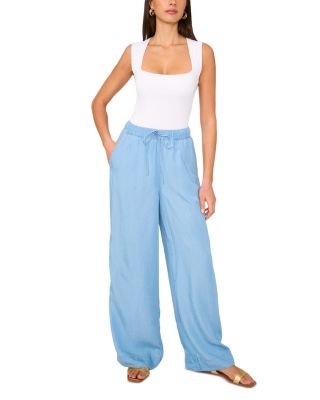 Drawstring Wide Leg Pants