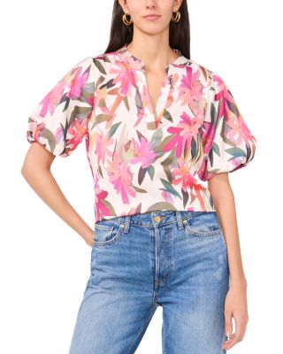 VINCE CAMUTO - Short Puff Sleeve Top