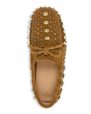 Women&#39;s Embellished Moccasin Loafer Flats