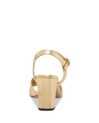 Women&#39;s VLogo Metallic Leather Sandals