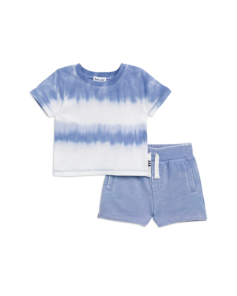 Splendid Boys' Sunburst Tie Dye Striped Tee & Shorts Set - Little Kid