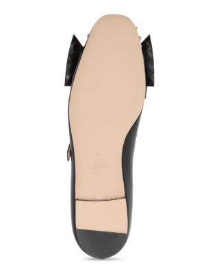 Women&#39;s Grommet Bow Ballet Flats