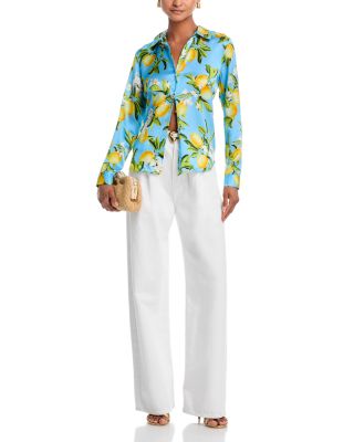 Tyler Silk Printed Long Sleeve Blouse