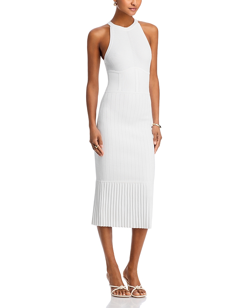 Shop L Agence L'agence Kimi Pleat Hem Knit Dress