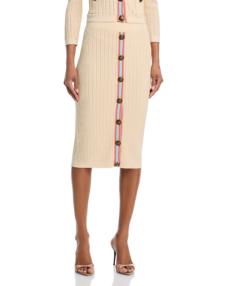 L AGENCE L'AGENCE MELANIA POINTELLE KNIT SKIRT