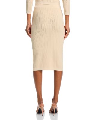 Melania Pointelle Knit Skirt