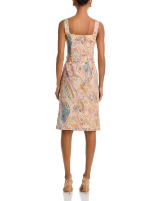 Idy Button Front Belted Dress