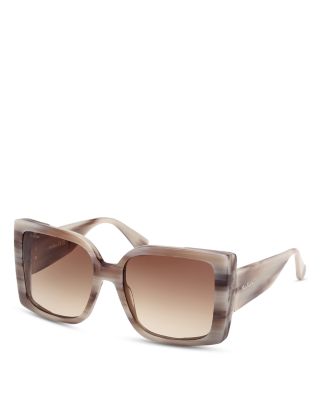 Hinge Square Sunglasses, 56mm