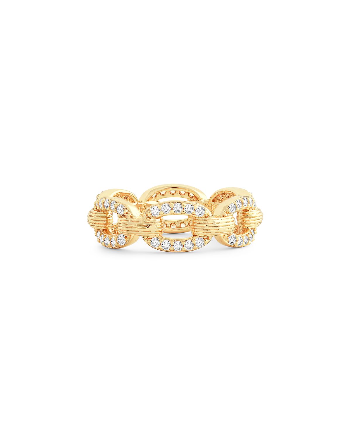 Anabel Aram Enchanted Forest 18K Yellow Gold Plated Chain Ring