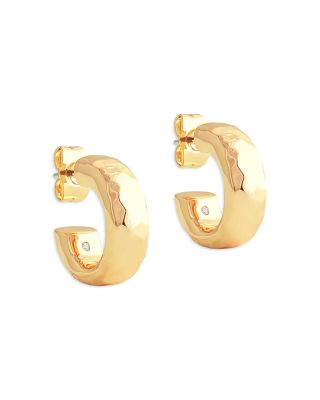 Anabel Aram - Farrier 18K Yellow Gold Plated Huggie Hoops, 0.7" diameter