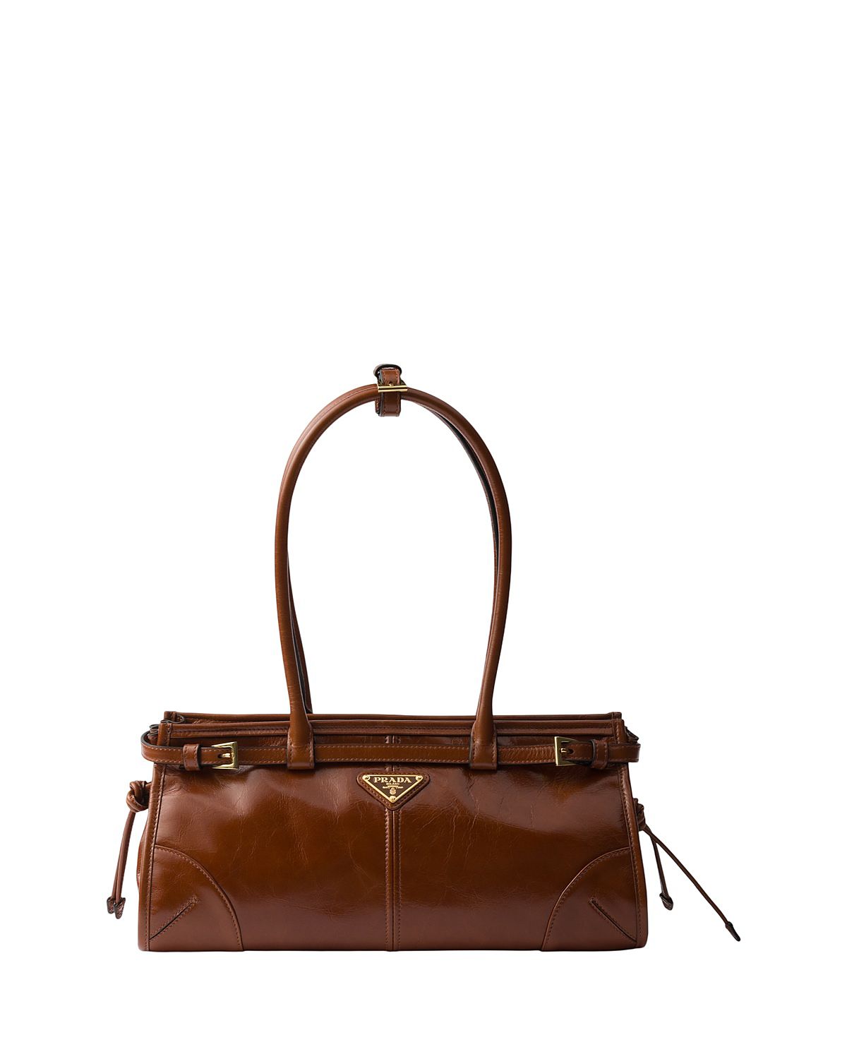Prada Bonnie Medium Convertible Leather Shoulder Handbag