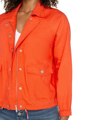 Raglan Sleeve Cinched Hem Jacket