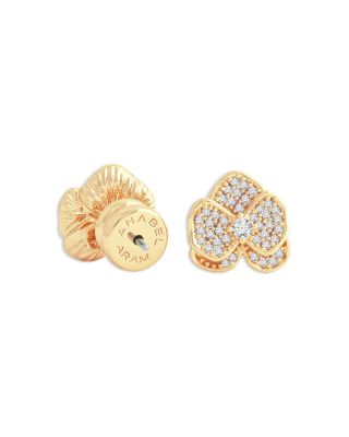 Pavé Orchid Stud Earrings