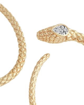 Crystal Serpent Hoop Earrings