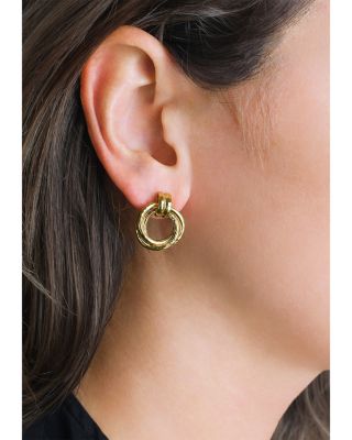 Neptune Triple Ring Drop Earrings