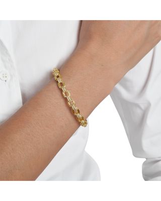 Enchanted Forest Pav&eacute; Chain Bangle Bracelet 