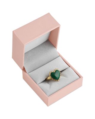 Malachite Heart Ring
