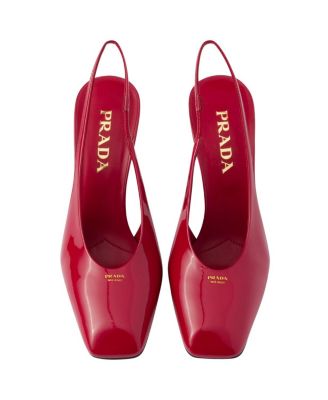  Women's Patent Leather Slingback Pumps