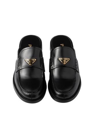  Women's Brushed Leather Mules