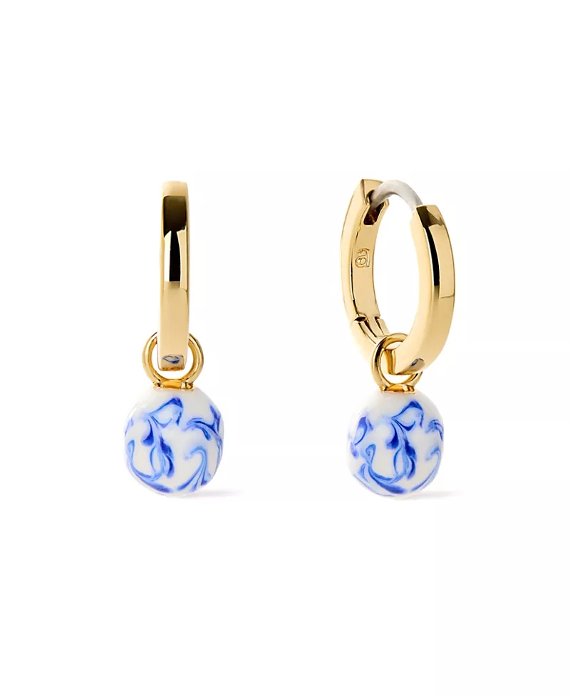 Ana Luisa Lainey Marble Gold Drop Earrings