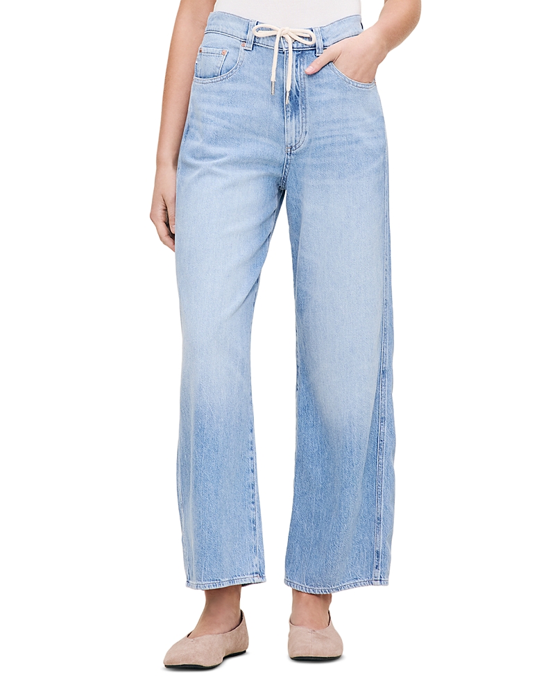 DL1961 Taylor Aura Relaxed Barrel Ultra High Rise Drawstring Jeans in Beachwave