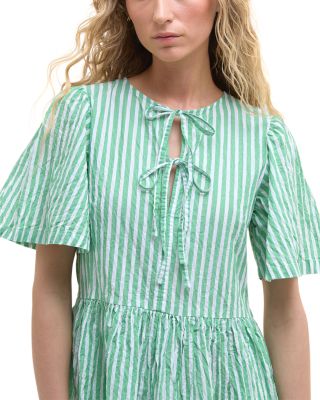 Daison Seersucker Mini Dress