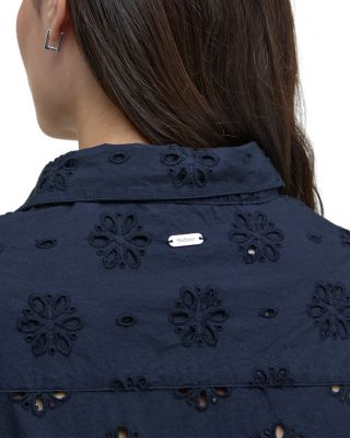 Melissa Eyelet Midi Dress