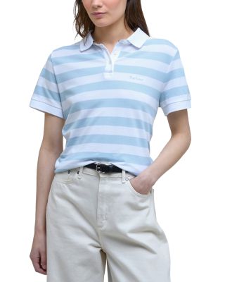 Ashbourne Striped Polo Top
