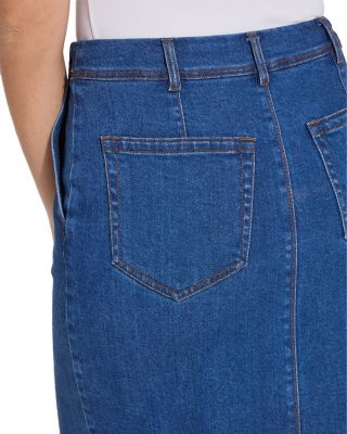 Evelina Fringe Denim Skirt