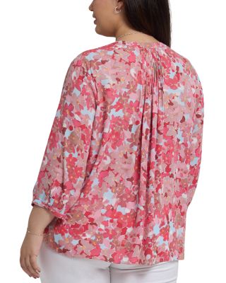 新品タグ付き！イチ　i c h i Volume Pintuck Blouse Pintuck Blouse - Lattice Dots Multi | NYDJ