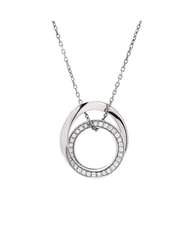Pre-owned Pre-owned Cartier Cartier Etincelle De Cartier Pendant Necklace 18k White Gold With Diamonds