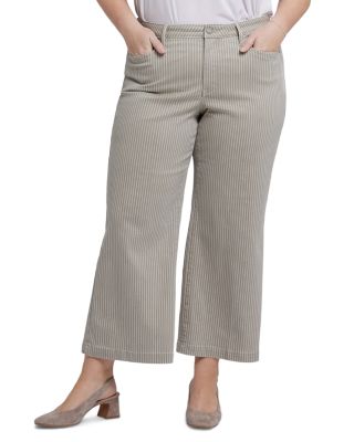 Teresa Wide Leg Ankle Jeans in Optic White