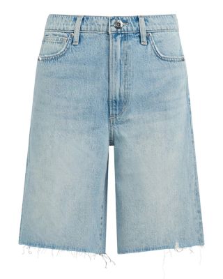 The Ryan High Rise Bermuda Jean Shorts in Gentle