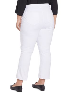 Slim Bootcut Ankle Jeans in Optic White