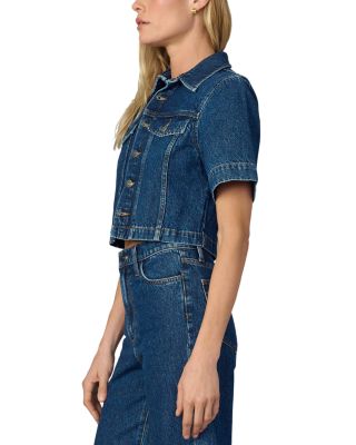 Denim Trucker Top