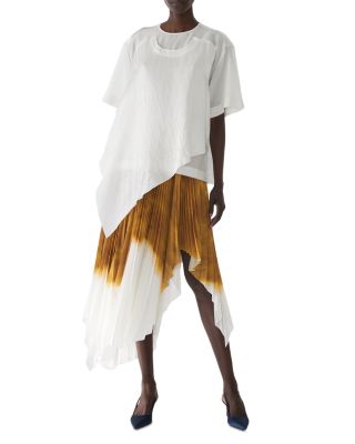 Shantung Crinkled Satin Tee