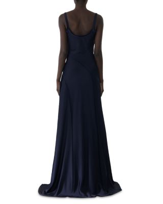 Crepe Back Satin Slip Dress