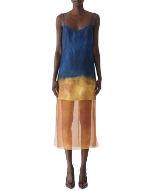 Painted Stripe Slip Dress