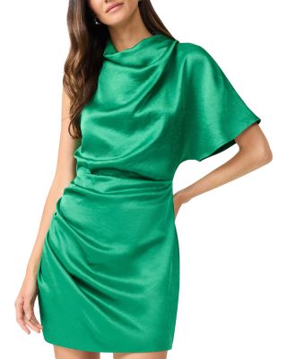 Elliatt - Ameera Satin Draped One Shoulder Mini Dress