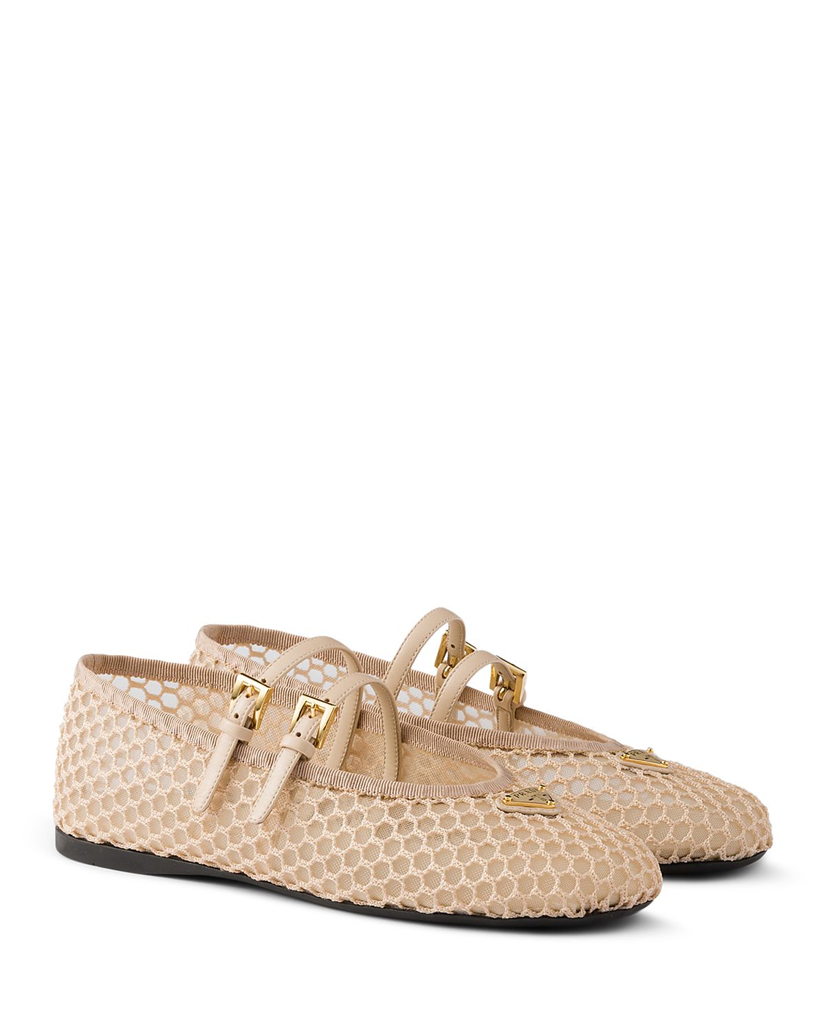 Prada Women's Mesh Fabric Ballerinas
