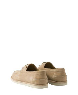 Men's Bleached Suede Boat Shoes