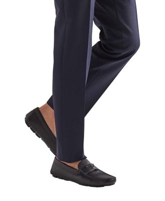 Men's Saffiano Leather Driver Loafers