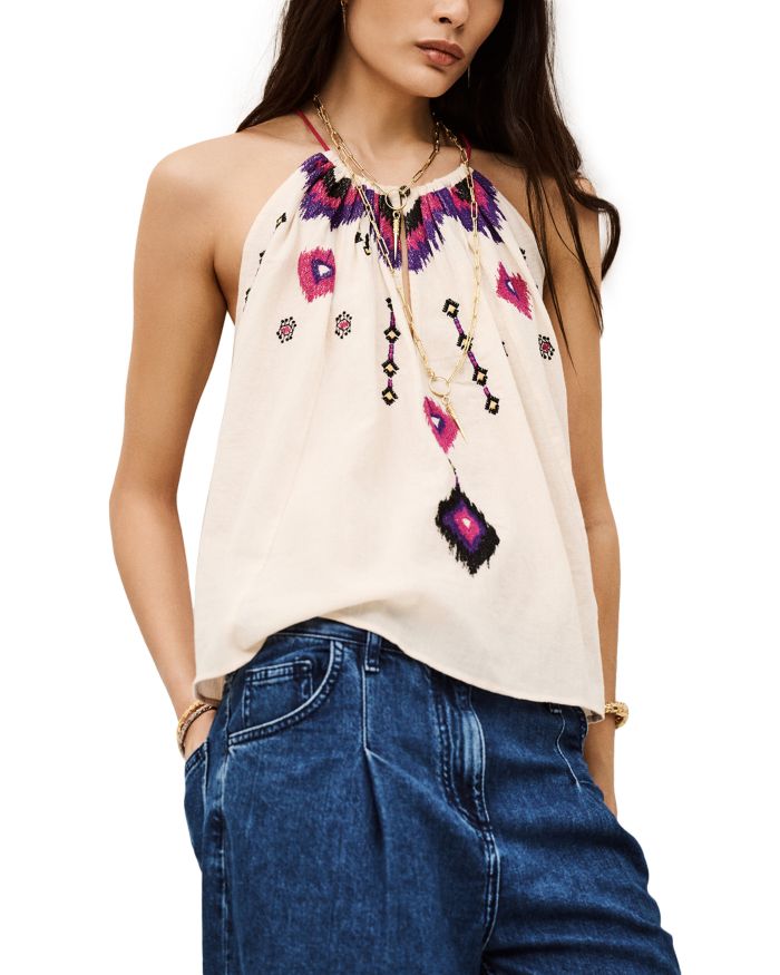 Pela Embroidered Top