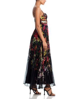 Pleated Floral Dress - Exclusive