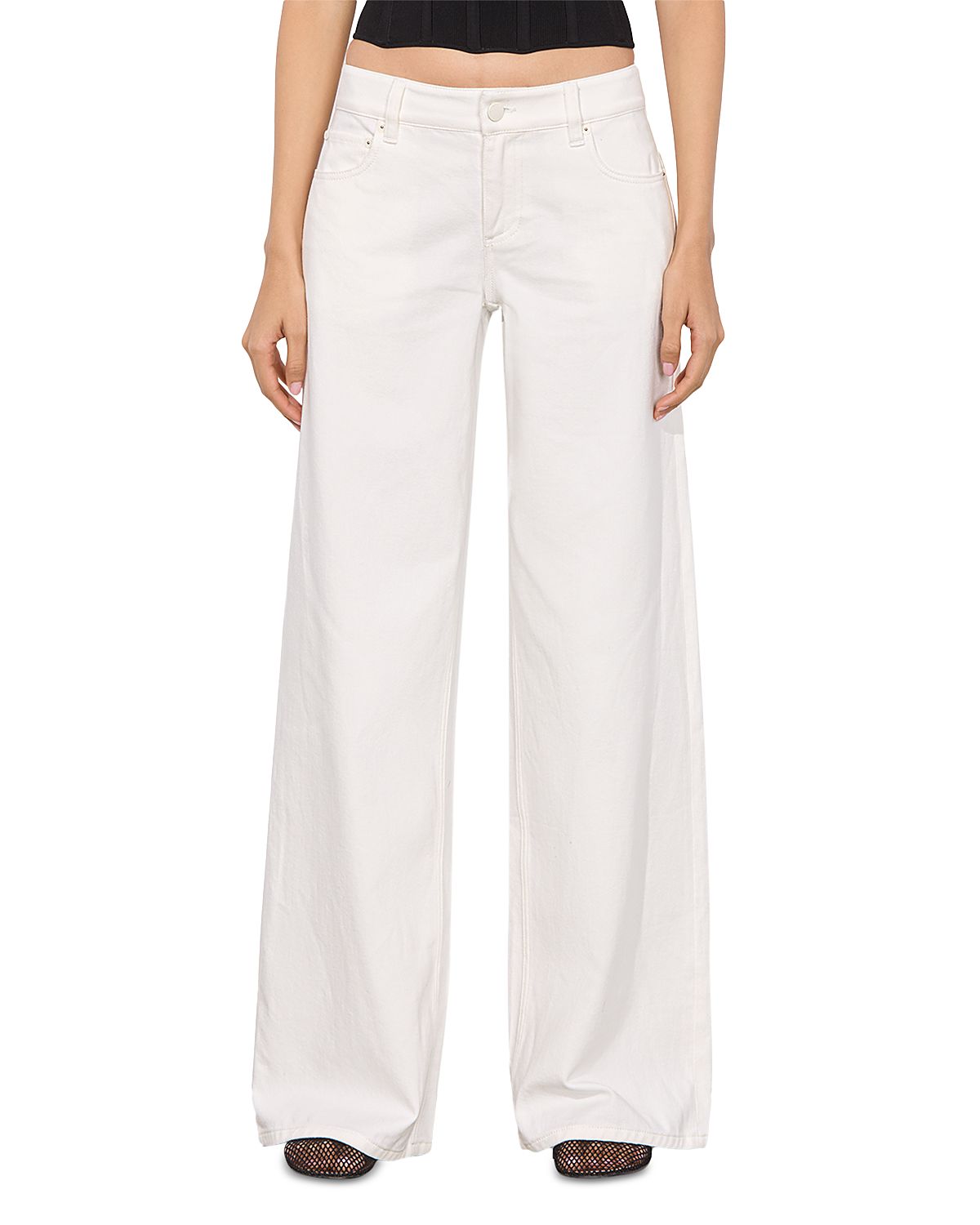 Alice and Olivia Amazing Low Rise Baggy Jeans