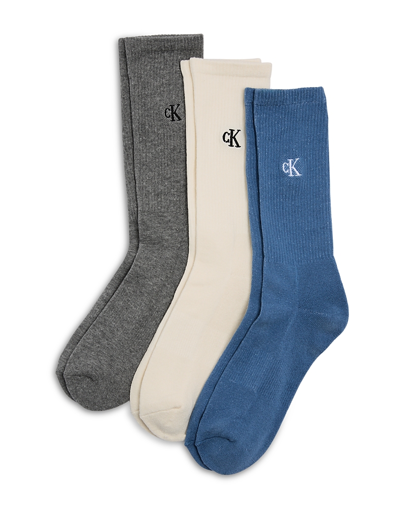 Calvin Klein Cushion Crew Socks, Pack Of 3