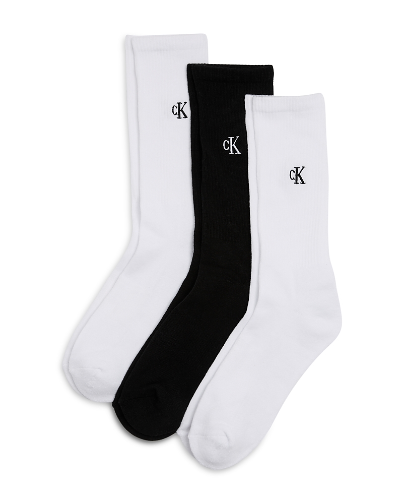 Calvin Klein Cushion Crew Socks, Pack Of 3