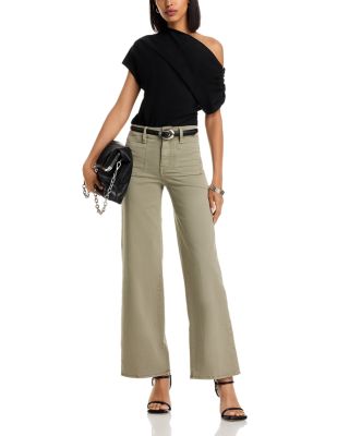 Le Slim Palazzo Mode High Rise Jeans in Thyme