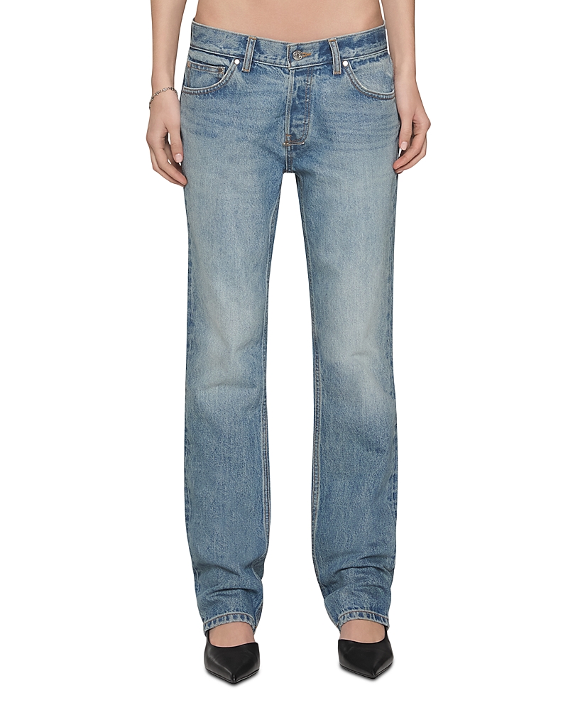 Eb Denim Low Slung Straight Leg Jeans In Luca